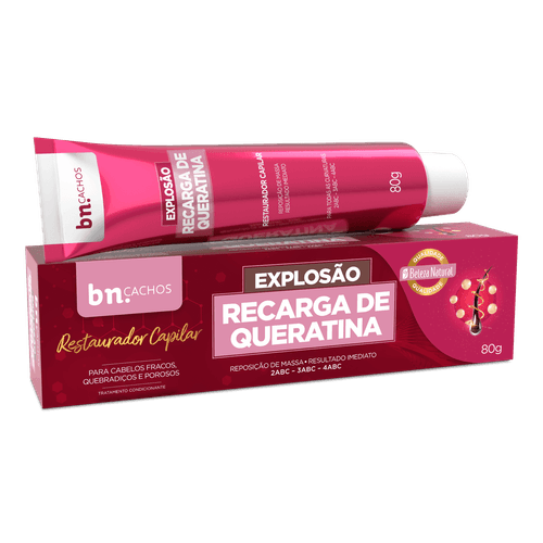 Explosão Recarga de Queratina 80g | bn.Cachos Explosão Recarga de Queratina 80g | bn.Cachos